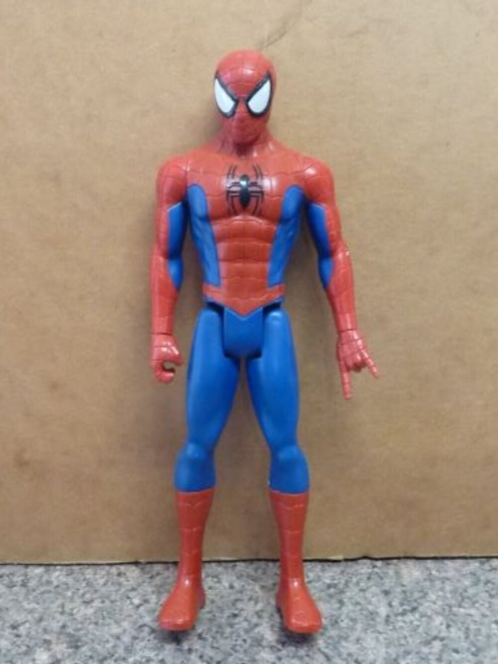11.75 inch collectible Spiderman Figurine. (Used).